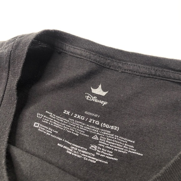 DISNEY Princess Jasmine Aladdin Black Graphic Crew Short Sleeve Unisex T-Shirt - Picture 3 of 14